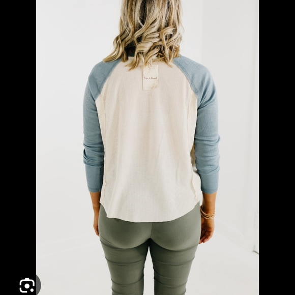Womens multicolor baseball tee - Picture 1 of 3